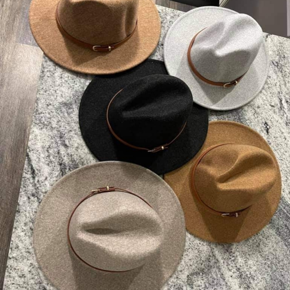 NWT Wide Brim Felt Fedora Hat